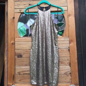 Bronze Sequin Dress